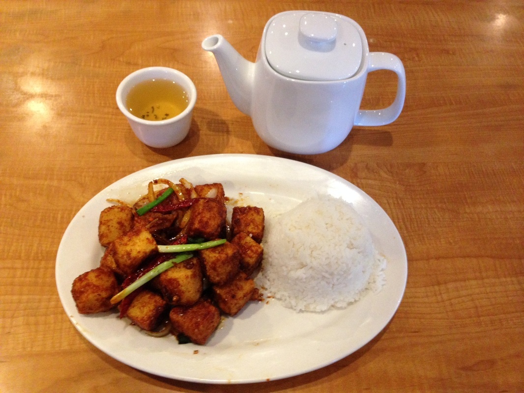 Lemongrass Tofu with Jasmine Tea